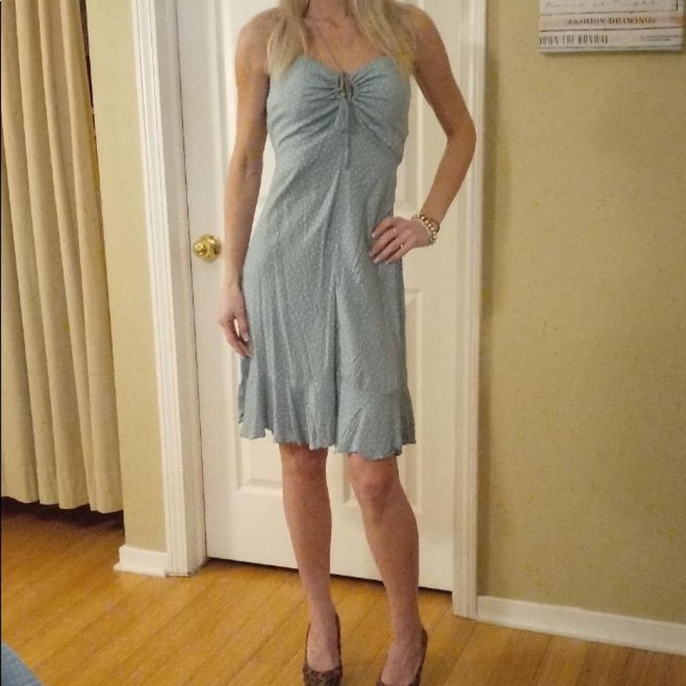 New green summer dress small
